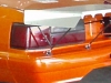 Orange Ford Mustang rear view